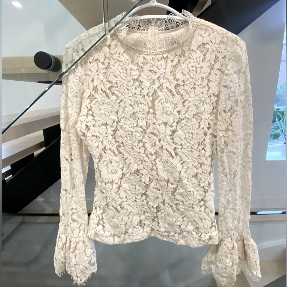 Dry Lake lace top with bell sleeves